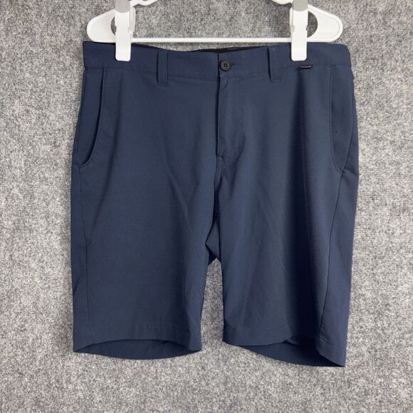 Travis Matherw Shorts Mens Size 33 Blue Performance Chino Golf Business Casual - Picture 1 of 9
